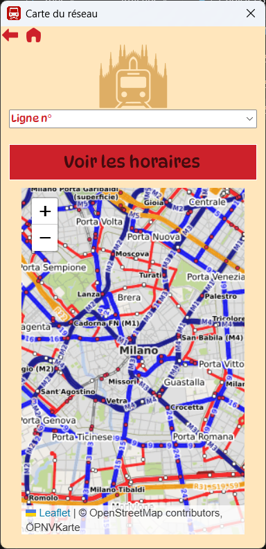 Carte du réseau
